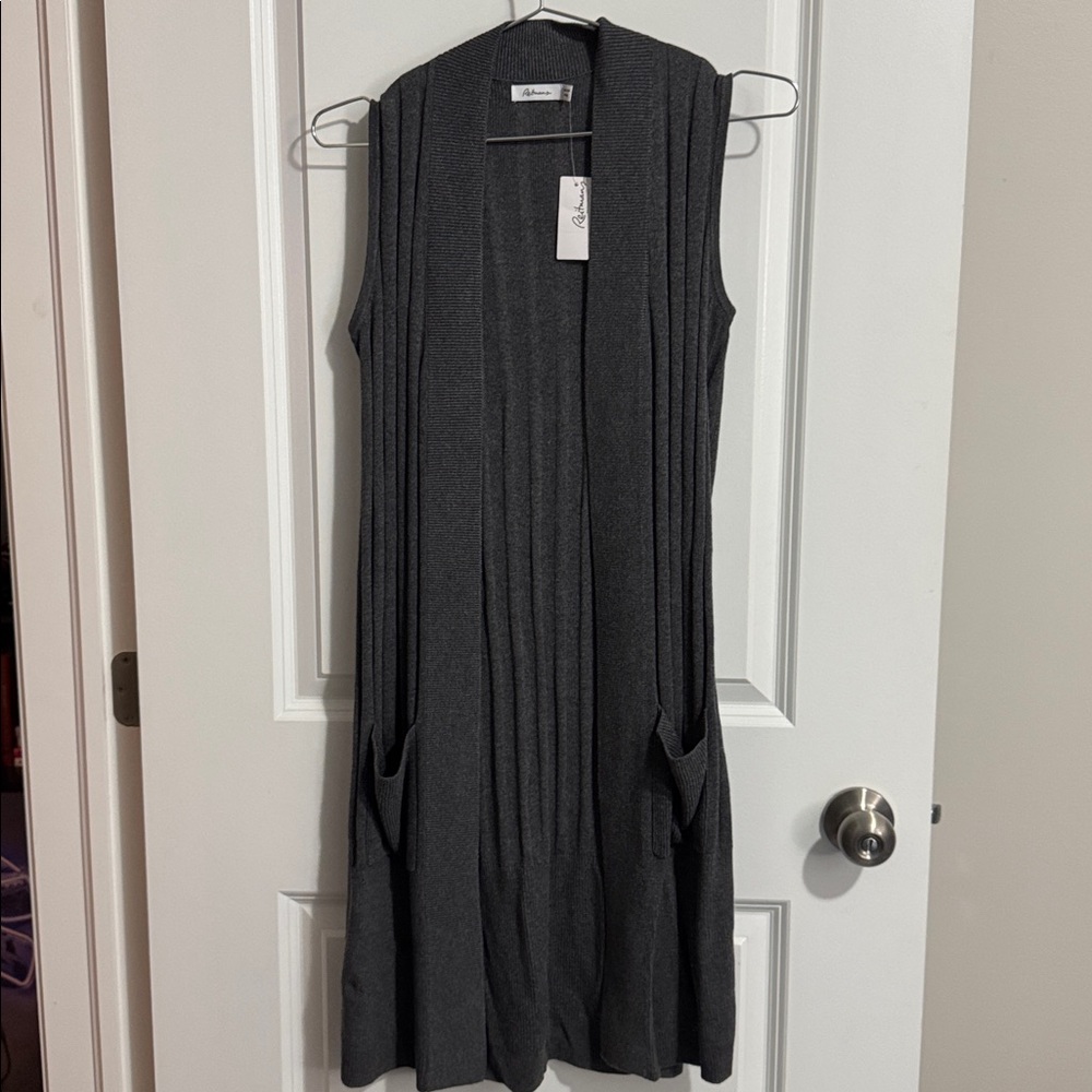 38. Reitmans Grey Cardigan Vest